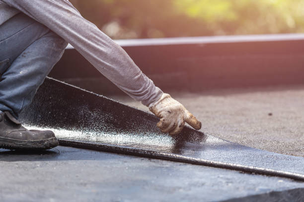 Professional Basement Waterproofing technician working in Bloomsbury, NJ